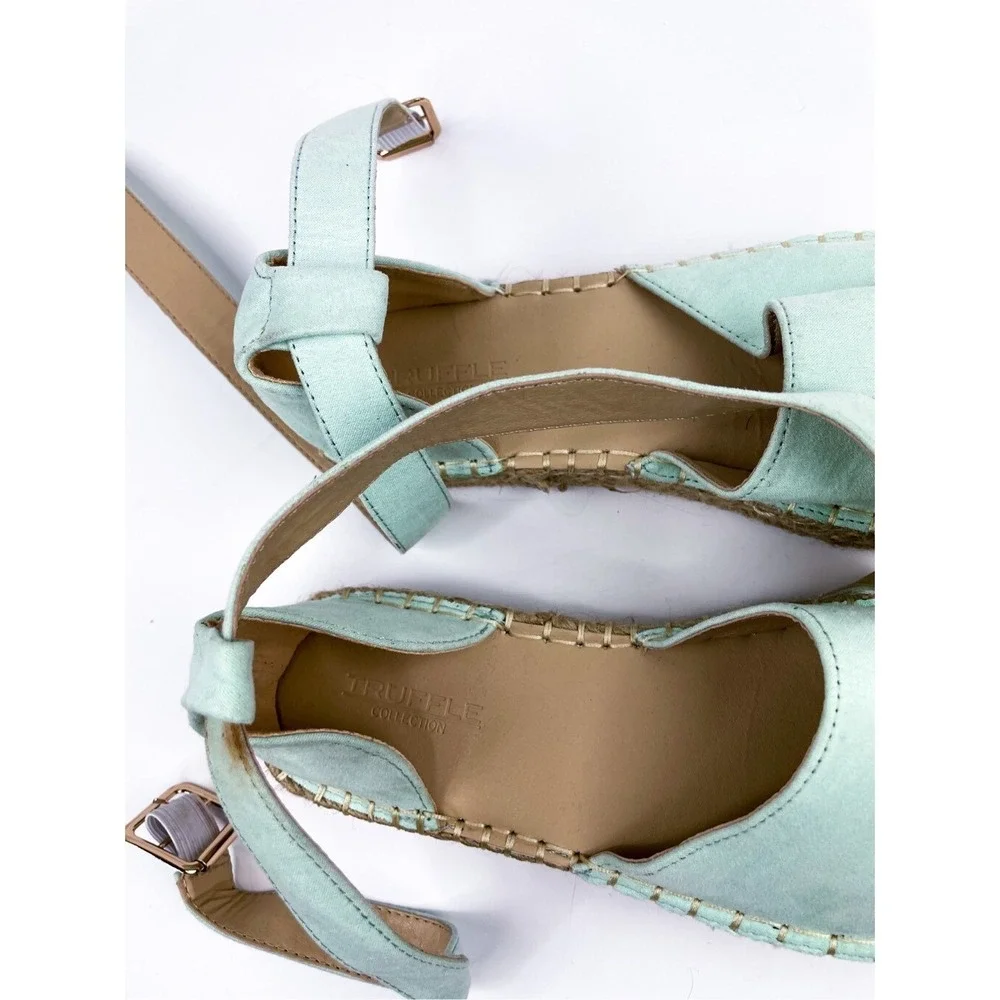 ASOS Truffle Collection two‎ part espadrille shoes in mint